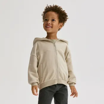 Chlapecká mikina Reserved - Bavlněná mikina s kapucí - tělová - 006FK-02X - 006FK-02X-80