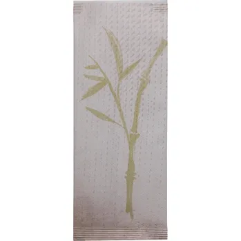 Papírový ubrousek INFIBRA Papírová kapsička na příbory New Asia s bílým ubrouskem - 125ks