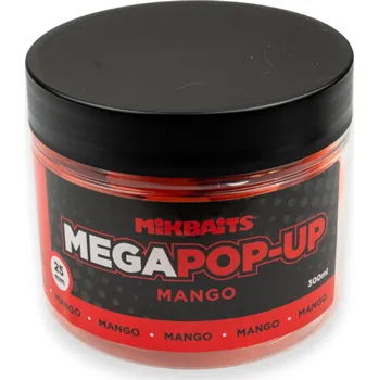 Boilies Mikbaits Mega fluo pop-up 300ml - Mango 25mm