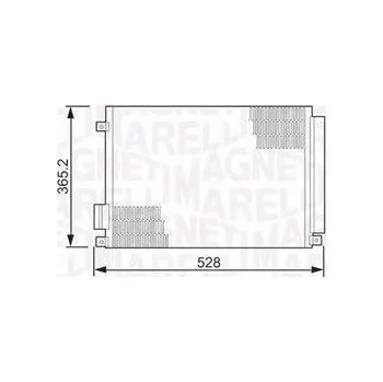Výparník klimatizace Kondenzátor, klimatizace MAGNETI MARELLI 350203497000
