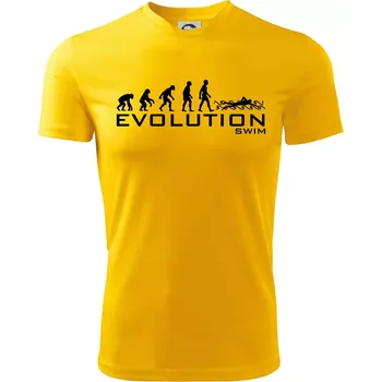 Evoluce Swim - Dětské triko sportovní (dresovina) - 158 cm/12 let ( Žlutá )