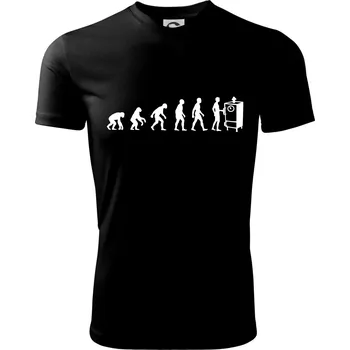 Evoluce udírna - Dětské triko sportovní (dresovina) - 122 cm/6 let ( Černá )