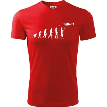 Evoluce modeláře - Dětské triko sportovní (dresovina) - 158 cm/12 let ( Červená )