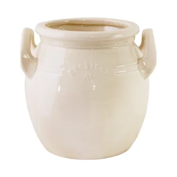 Květináč Kameninový květináč Brobacka Cream High 21x20 cm