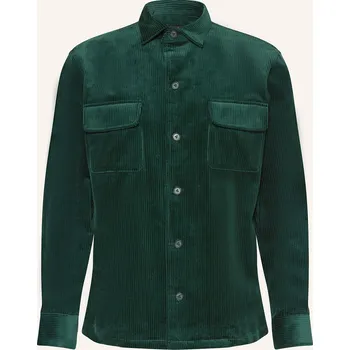 Pánský zimní kabát Van Laack Pánská Manšestrová Bunda Reydin, tmavě zelená, 52