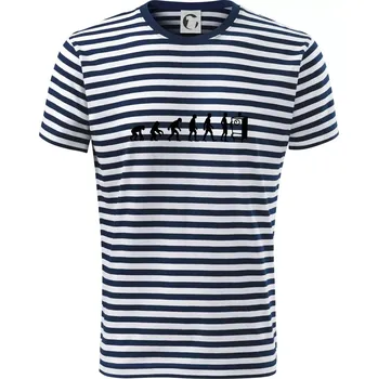 Pánské oblečení Evoluce udírna - Triko na vodu - S ( Prouhovaná )