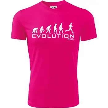 Chlapecké tričko Evoluce Run - Dětské triko sportovní (dresovina) - 122 cm/6 let ( Neon Pink )