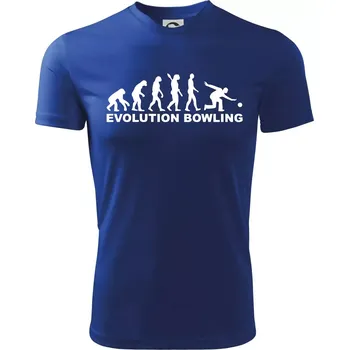 Evoluce bowling - Dětské triko sportovní (dresovina) - 158 cm/12 let ( Královská modrá )