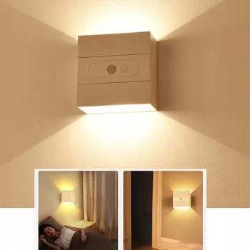 Nástěnné svítidlo 3000K Bílá FASÁDNÍ NÁSTĚNNÁ LAMPA NA ZEĎ HORNÍ DOLNÍ PRO CHODBU OBÝVACÍ POKOJ Z