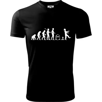 Evoluce Zombie (Hana-creative) - Dětské triko sportovní (dresovina) - 158 cm/12 let ( Černá )