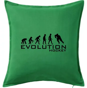 Polštář Evoluce Hockey - hráč - Polštář 50x50 - 50x50 - Pouze potah ( Středně zelená )