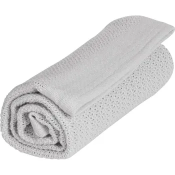 Dětská deka Vinter & Bloom Soft Grid Organic Dove Grey
