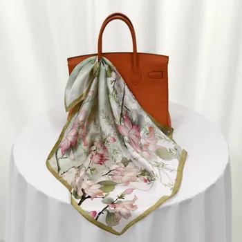 Šátek Hedvábný šátek Ranní probuzení 53x53 cm v dárkovém balení, HEDVÁBNÝ SVĚT