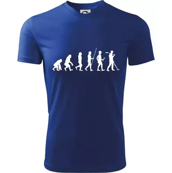 Chlapecké tričko Evoluce detektor - Dětské triko sportovní (dresovina) - 146 cm/10 let ( Královská modrá )