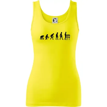Dámské tričko Evoluce akvaristika - Dámské tílko - L ( Citrónová )