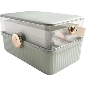 Organizér na kosmetiku 3patrový Organizér na Kosmetiku Zelený