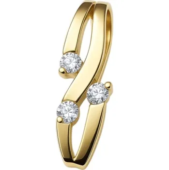 Přívěsek Zlatý 585/1000 přívěsek ze žlutého zlata se zirkony 6047p