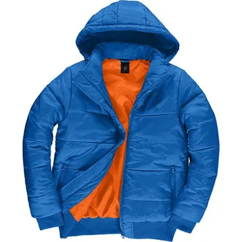 B&C Superhood Pánská zimní bunda JM940 Royal Blue-Neon Orange L