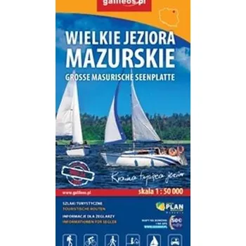 Cestování Mapa tur. -Wielkie jeziora mazurskie 1:50 000 - Praca zbiorowa