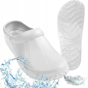 Pracovní obuv Dámské a pánské pěnové pantofle, zdravotní/kuchařské dřeváky Demar, uzavřené, velikost 41