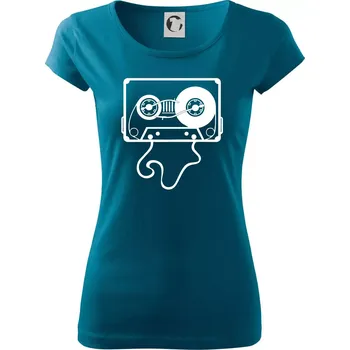 Gramo kazeta - Dámské triko Pure - M ( Petrolejová )