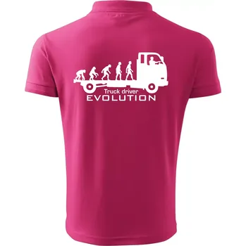 Pánská košile Truck driver evolution - Polokošile pánská Pique Polo 203 - 5XL ( Purpurová )
