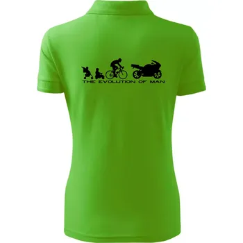 Evolution of man (supersport) - Polokošile dámská Pique Polo - XS ( Apple Green )
