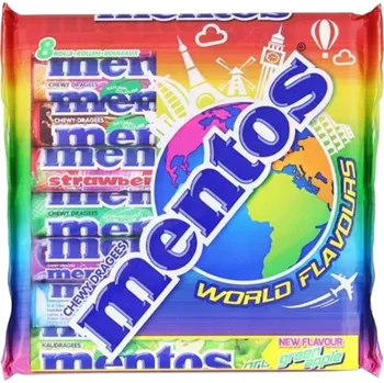 Bonbon Mentos Bonbóny Chutě světa 8 Ks 302 g