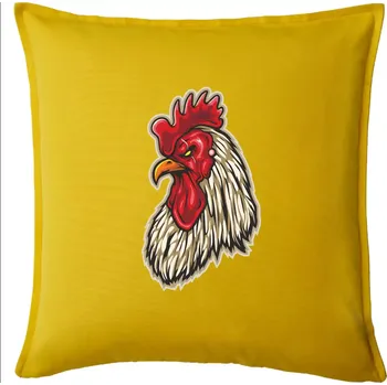Polštář Kohout naštvaný - Polštář 50x50 - 50x50 - Pouze potah ( Žlutá )