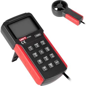 Anemometr Uni-t MIE0123 Anemometr - měření rychlosti větru s funkcí měření teploty UT361
