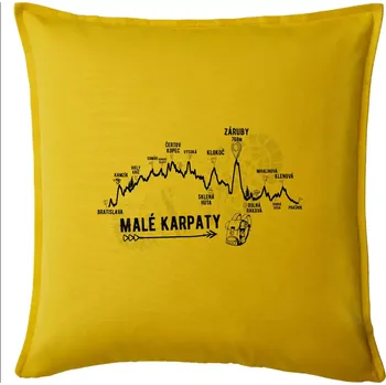 Polštář Profil Malé karpaty - Polštář 50x50 - 50x50 - Pouze potah ( Žlutá )