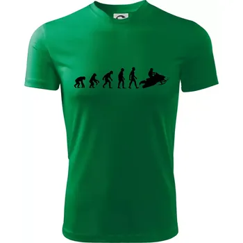 Evoluce skútr - Dětské triko sportovní (dresovina) - 158 cm/12 let ( Středně zelená )