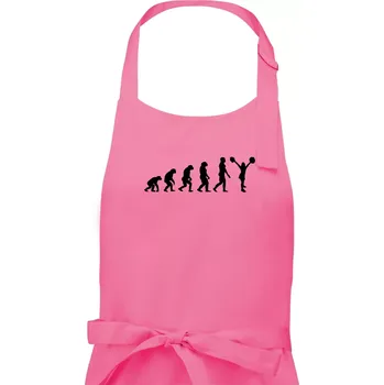 Kuchyňská zástěra Evolution cheerleading - roztleskávačka - Pánská zástěra na vaření - Univerzální velikost ( Růžová )