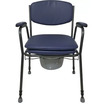 Křeslo Sanitární křeslo s nastavitelnou výškou do 130 kg LOUIS - modrá