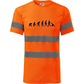 Pánské oblečení Evoluce tatínek - Triko reflexní - HV PROTECT - M ( Neonově oranžová )