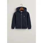 MIKINA GANT SHIELD ZIP HOODIE EVENING BLUE