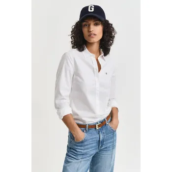 Dámská košile KOŠILE GANT SLIM STRETCH OXFORD SHIRT WHITE