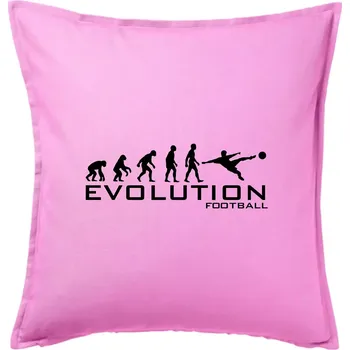 Polštář Evolution Football - Polštář 50x50 - 50x50 - Pouze potah ( Růžová )