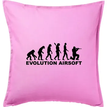 Polštář Evoluce airsoft - Polštář 50x50 - 50x50 - Pouze potah ( Růžová )