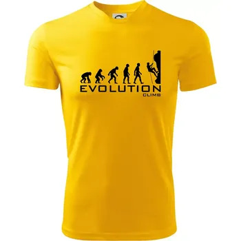 Evolution Climb - Dětské triko sportovní (dresovina) - 158 cm/12 let ( Žlutá )