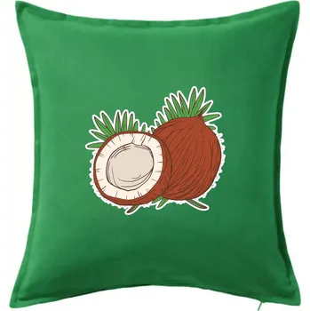 Polštář Kokos - Polštář 50x50 - 50x50 - Pouze potah ( Středně zelená )