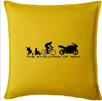 Polštář Evolution of man (supersport) - Polštář 50x50 - 50x50 - Pouze potah ( Žlutá )