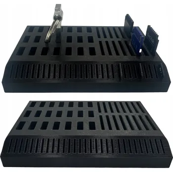 IP kamera ORGANIZÉR STOJAN DRŽÁK NA SD KARTY MIKRO MICROSD PENDRIVE 66 MÍST ČERNÝ