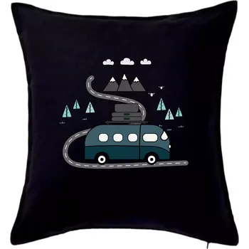 Polštář Cesta přírodou I love Adventure - Polštář 50x50 - 50x50 - Pouze potah ( Černá )