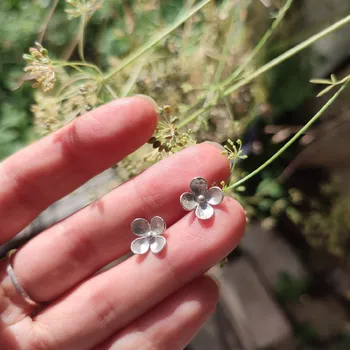 Prsten HORTENZIE náušnice ze stříbra s motivem květinek