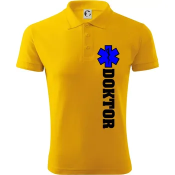Pánská košile Hvězda života - doktor - Polokošile pánská Pique Polo 203 - M ( Žlutá )