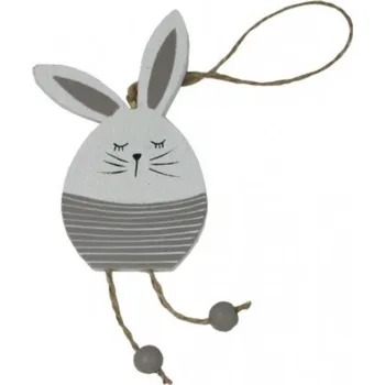 Velikonoční dekorace Dekorace závěsná zajíc šedý