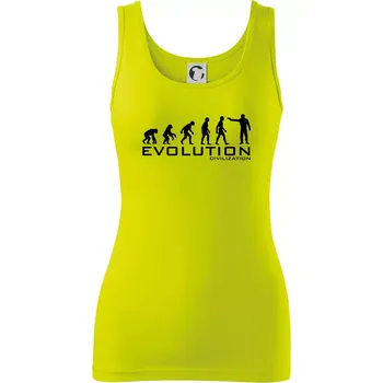 Evoluce civilizace - Dámské tílko - XS ( Limetková )