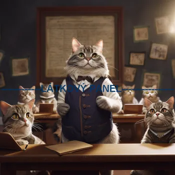 Látkový panel - Kočka - KČ-106 Velikost: 15x15cm, Materiál: Kočárkovina