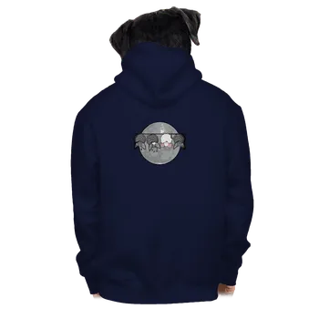 Pánská mikina Bastard Opilý netopýr pánská mikina na zip Navy